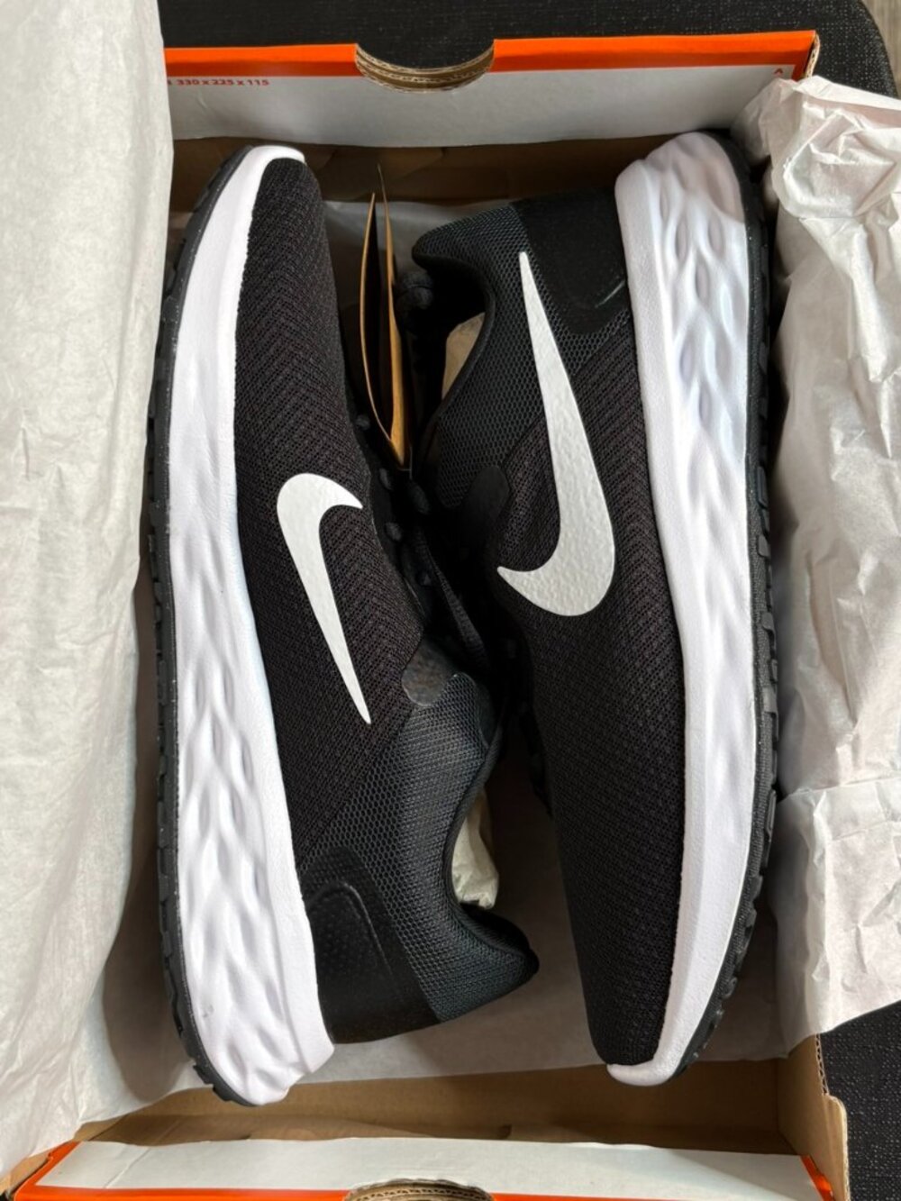 Nike Revolution 6 NN DC3729003 Size 11.5 Women’s Sneakers Black/White Smoke Grey - Picture 1 of 5